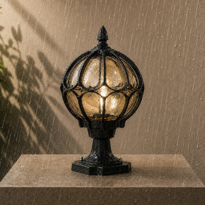 Modern Outdoor Pillar Light Wall Mounted Aluminum Base Clear Glass Shade IP65 Rated Adjustable Size