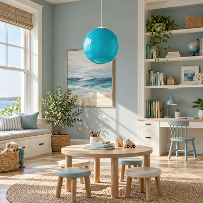 Modern Glass Pendant Lamp Adjustable Hanging Light LED Fixture for Kitchen Pendant Lighting