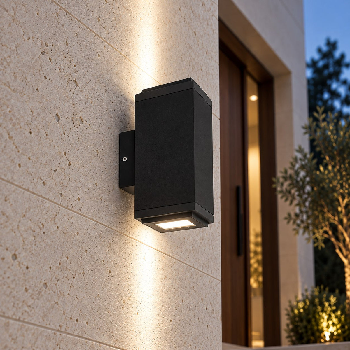 Modern Outdoor Wall Sconce Lighting Up Down Waterproof Die-Cast Aluminum LED 10W