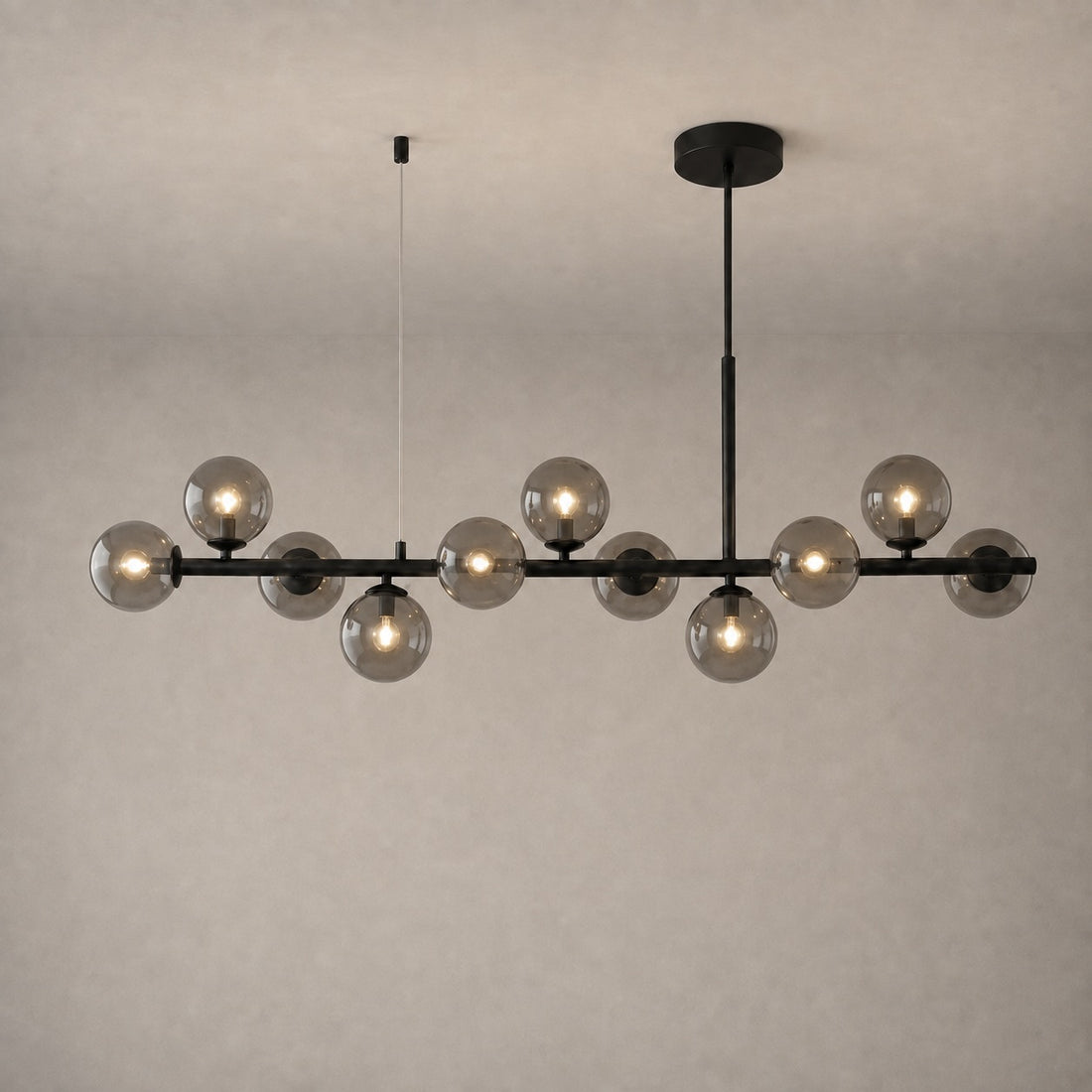 Modern Glass Pendant Lights Cluster Hanging Adjustable LED for Kitchen Island and Dining Room