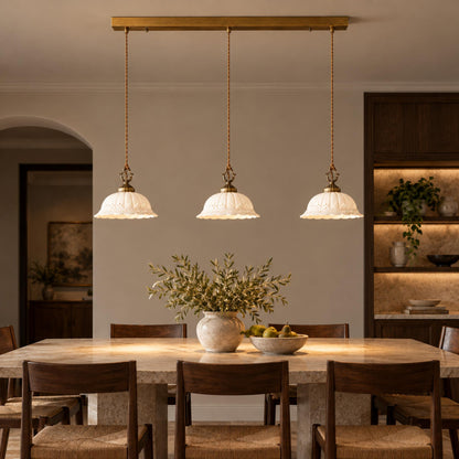 Modern Black Pendant Lighting Hanging Metal Fixture with Adjustable LED for Kitchen Island