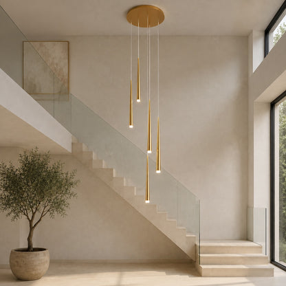 Modern Nordic Flush Mount Ceiling Light Adjustable Iron Acrylic Dimmable LED 6 Heads 18W
