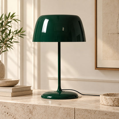 Modern Table Lamp with Adjustable Shade Metal Base LED Light Feature for Desk or Bedside Use