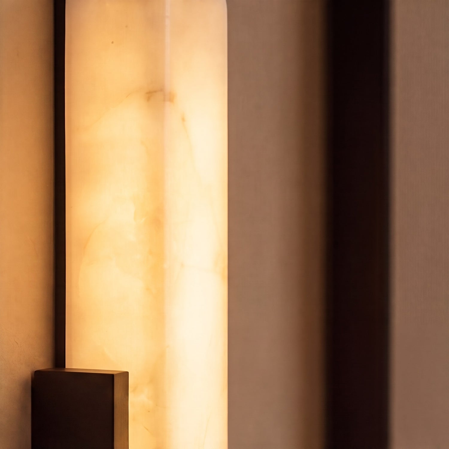 Modern Wall Light Alabaster Flush Mount Integrated LED Sconce for Indoor Use