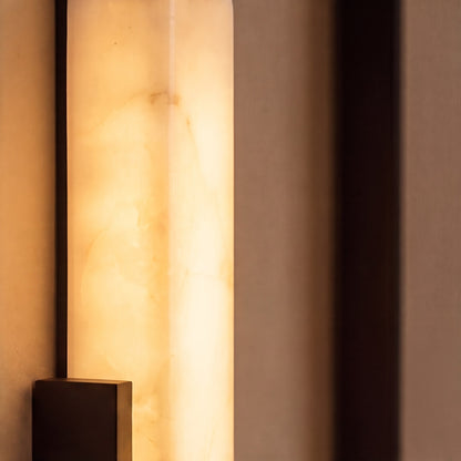 Modern Wall Light Alabaster Flush Mount Integrated LED Sconce for Indoor Use