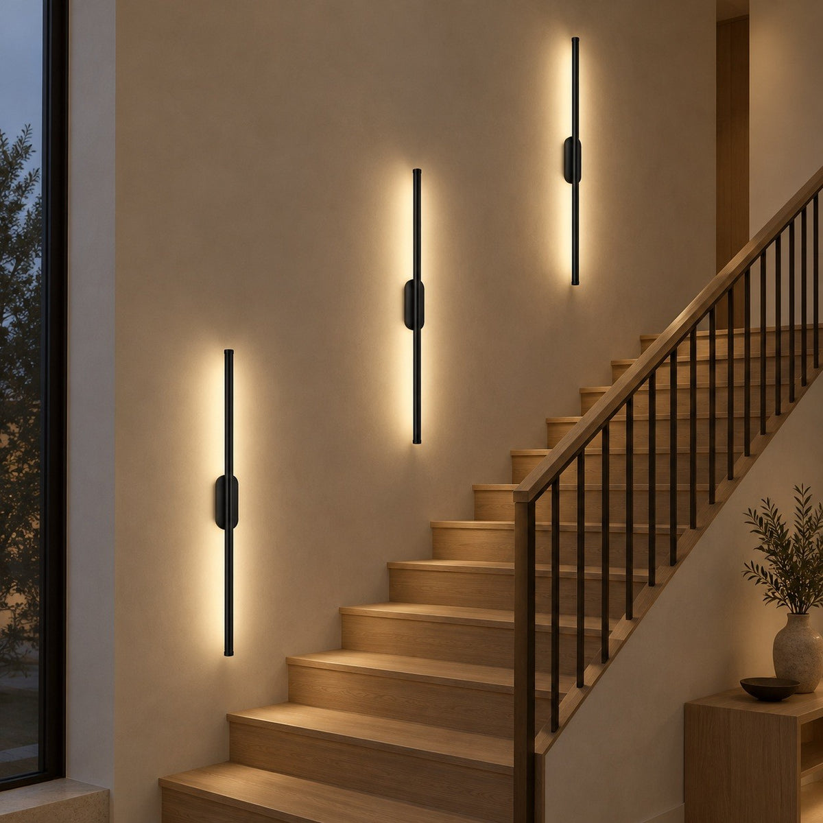 Modern Linear Wall Sconce Wall Mounted Metal LED Light Fixture for Indoor Lighting