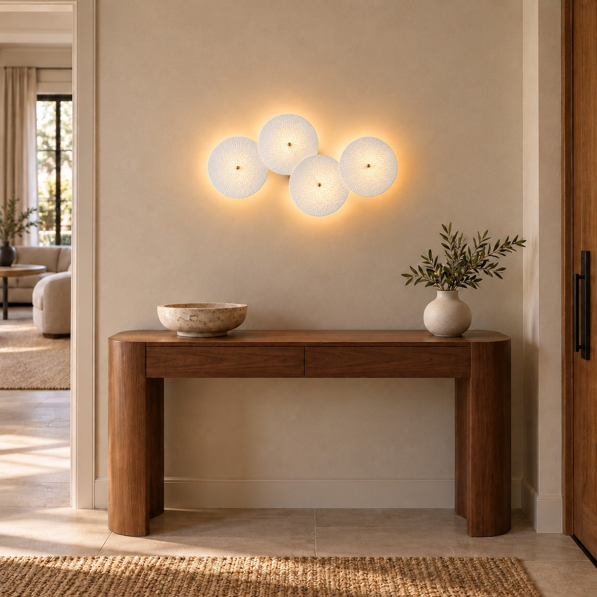 Modern Wall Light Wall Mounted Metal Frame LED Sconce for Ambient Illumination
