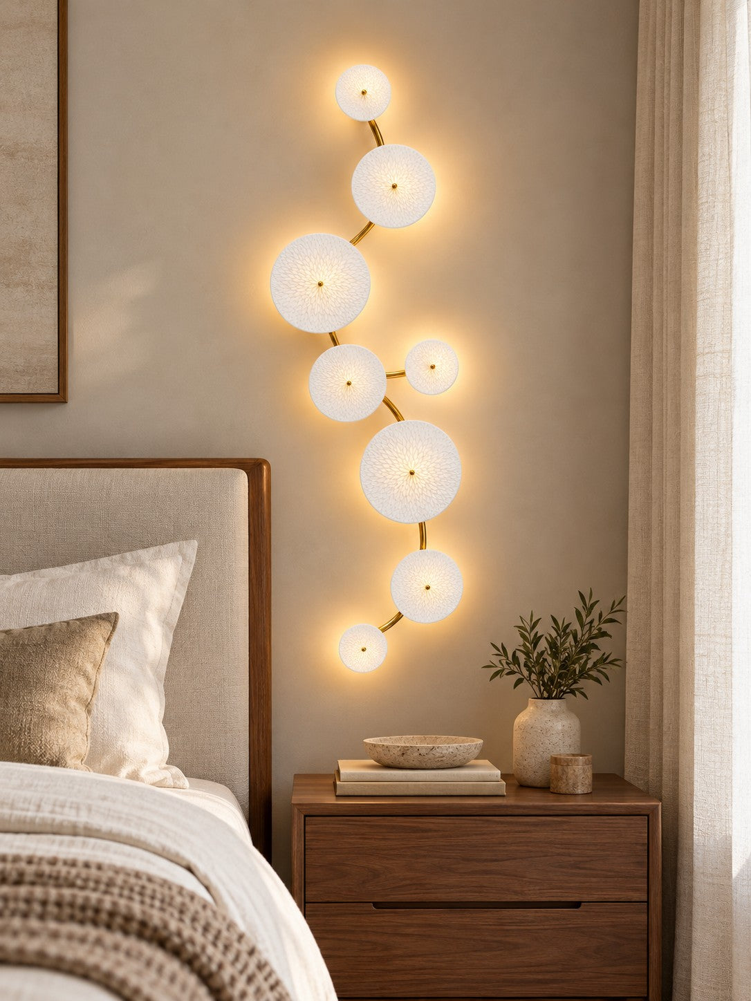 Modern Wall Light Wall Mounted Metal Frame LED Sconce for Ambient Illumination