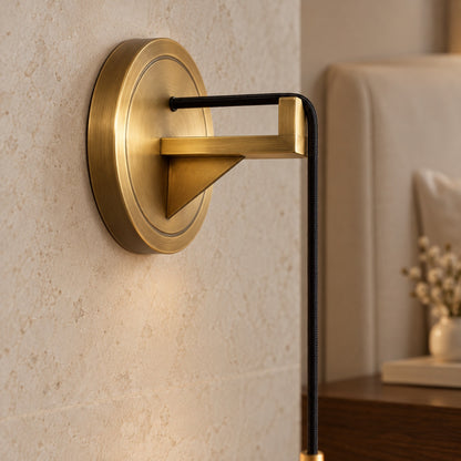 Modern Wall Lamp Wall Mounted Brass Alabaster Shade LED E14 Socket Indoor Lighting