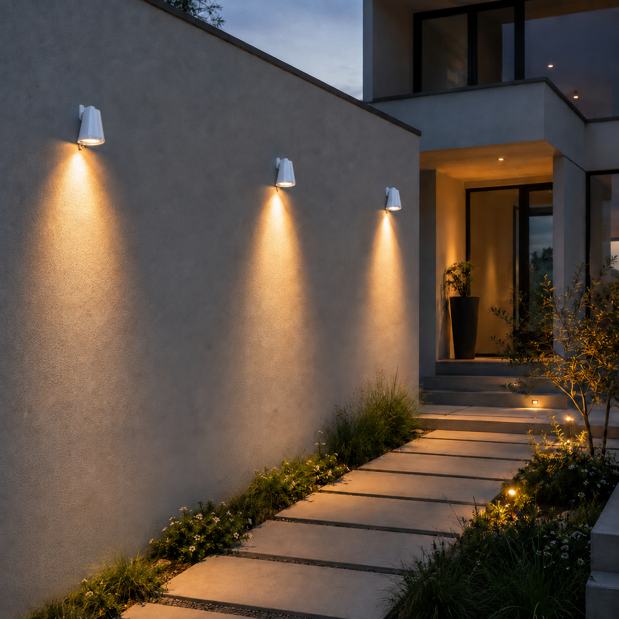 Nordic Minimalist Outdoor Wall Light Waterproof Aluminum LED Wall Mounted Fixture