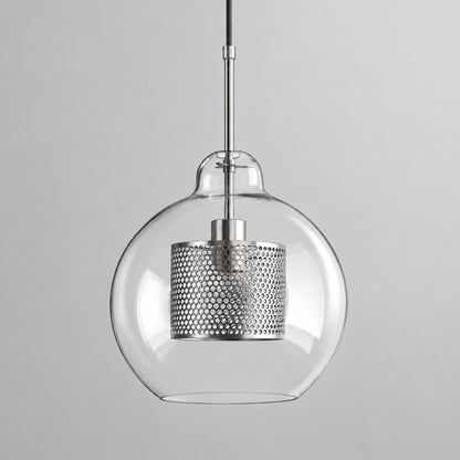 Modern Glass Pendant Light Adjustable Hanging Fixture with LED Technology for Kitchen Island