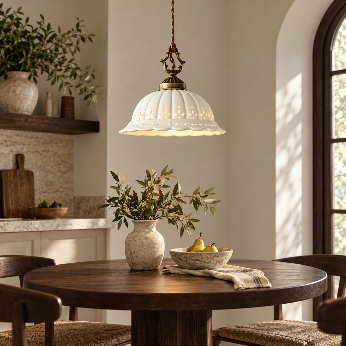 Modern Black Pendant Lighting Hanging Metal Fixture with Adjustable LED for Kitchen Island