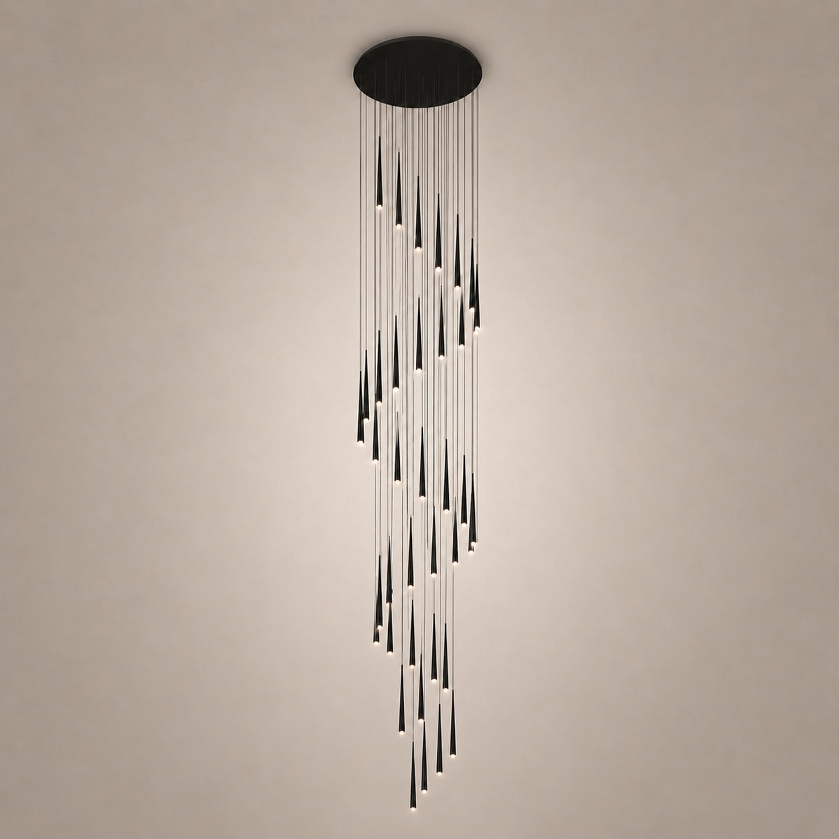 Modern Nordic Flush Mount Ceiling Light Adjustable Iron Acrylic Dimmable LED 6 Heads 18W