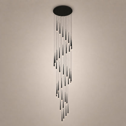 Modern Nordic Flush Mount Ceiling Light Adjustable Iron Acrylic Dimmable LED 6 Heads 18W