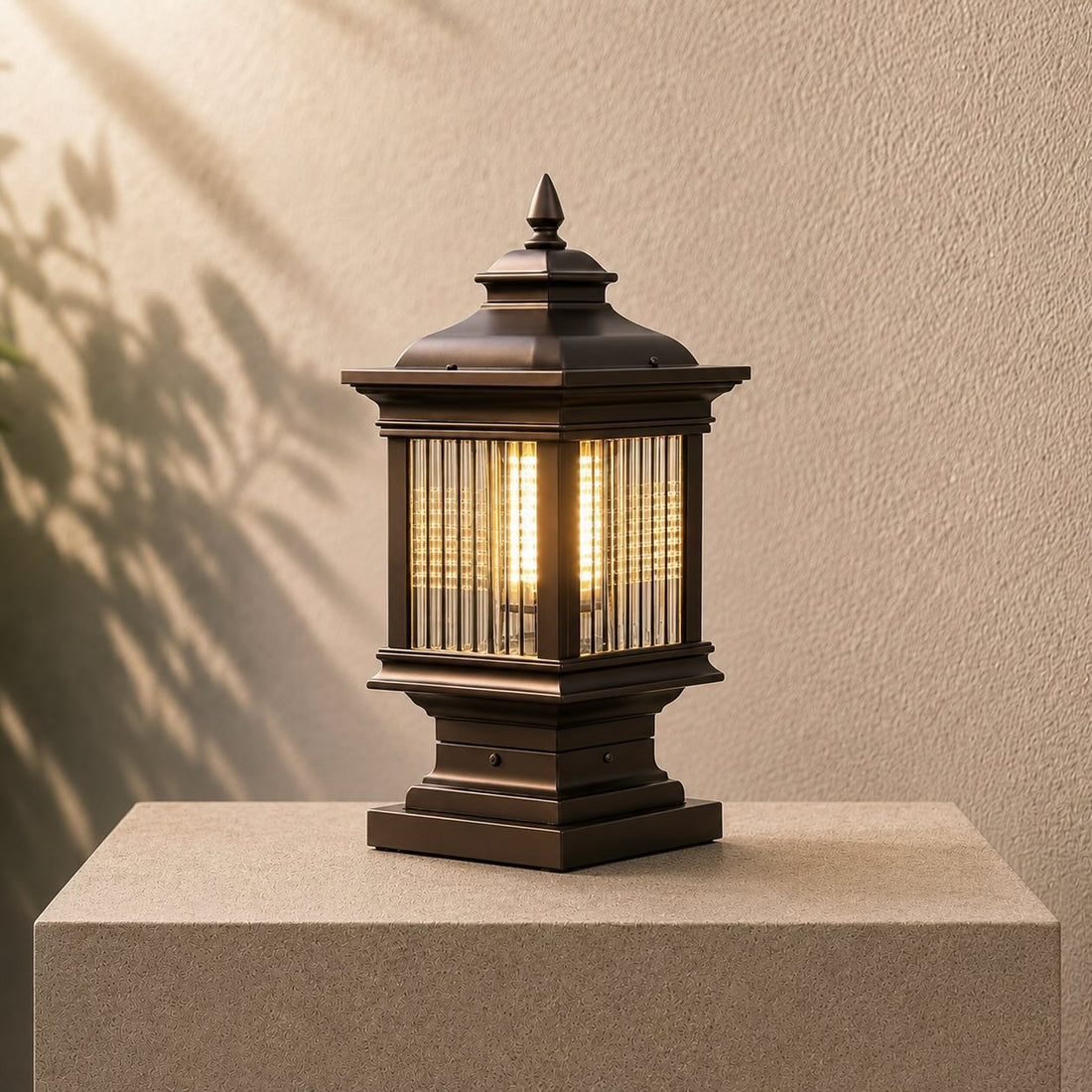 Solar Outdoor Wall Light Modern Die-Cast Aluminum Adjustable Brightness Waterproof Landscape Lighting