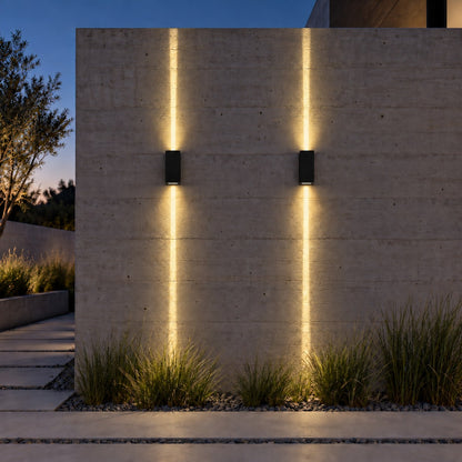 Modern Outdoor Wall Sconce Lighting Up Down Waterproof Die-Cast Aluminum LED 10W