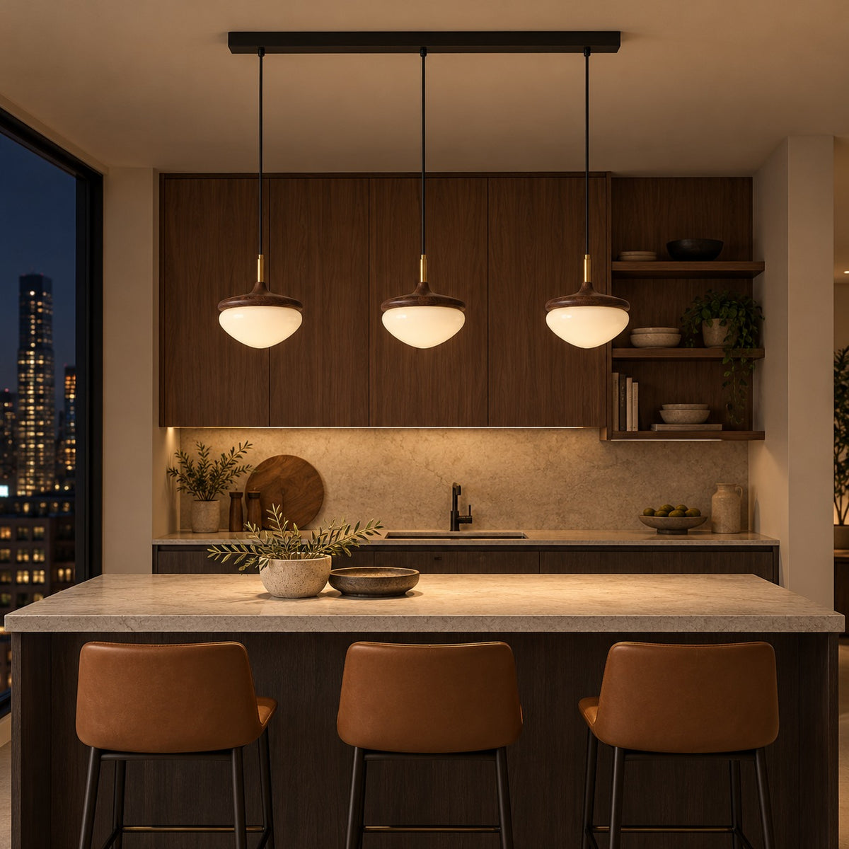 Vintage Pendant Lamp Adjustable Height Metal Shade Modern Kitchen Pendant Lighting