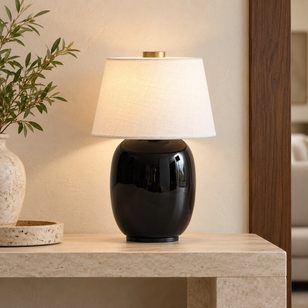 Modern Battery Operated Table Lamp Adjustable Metal LED Light for Bedside or Desk