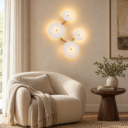 Modern Wall Light Wall Mounted Metal Frame LED Sconce for Ambient Illumination