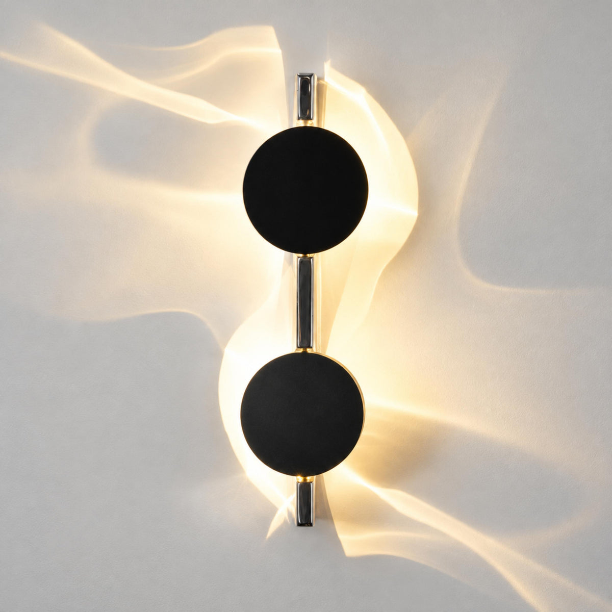 Modern Wall Light Wall Mounted Metal LED Kinetic Shadow Effect for Dynamic Illumination