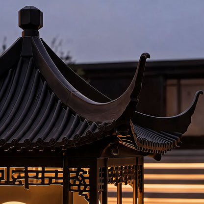Modern Outdoor Pillar Lamp Waterproof Hardwired Design for Garden Pathway Lighting