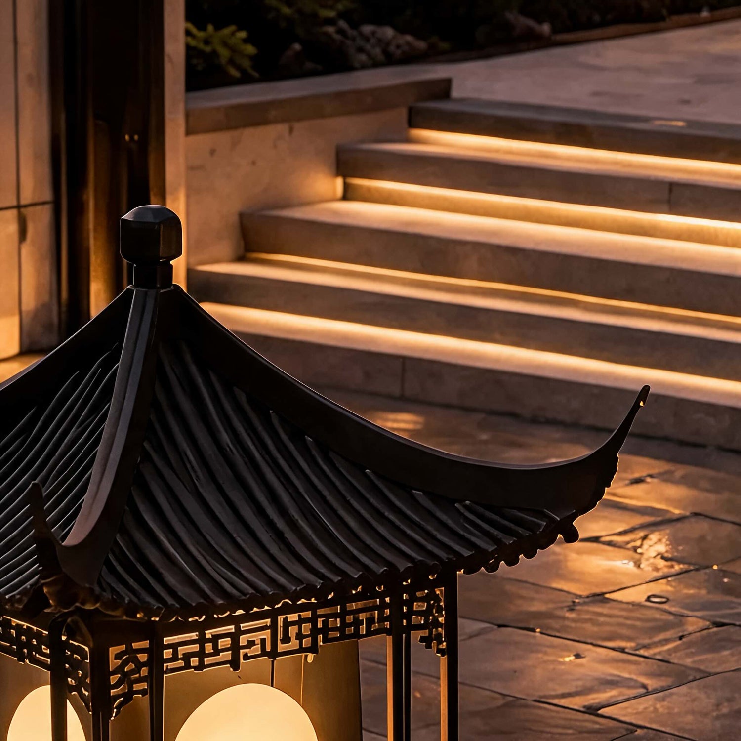 Modern Outdoor Pillar Lamp Waterproof Hardwired Design for Garden Pathway Lighting