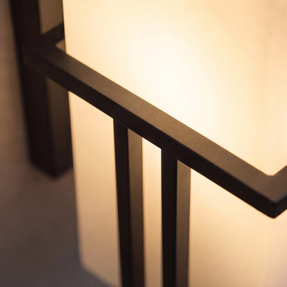 Industrial Outdoor Wall Light Wall Mounted Iron Frosted Glass LED Compatible Weatherproof Fixture