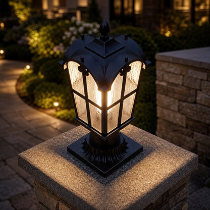 Modern Outdoor Wall Light Dimmable Iron Metal Clear Glass Shade for Garden and Outside Use