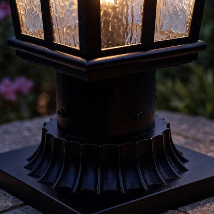 Modern Outdoor Wall Light Dimmable Iron Metal Clear Glass Shade for Garden and Outside Use