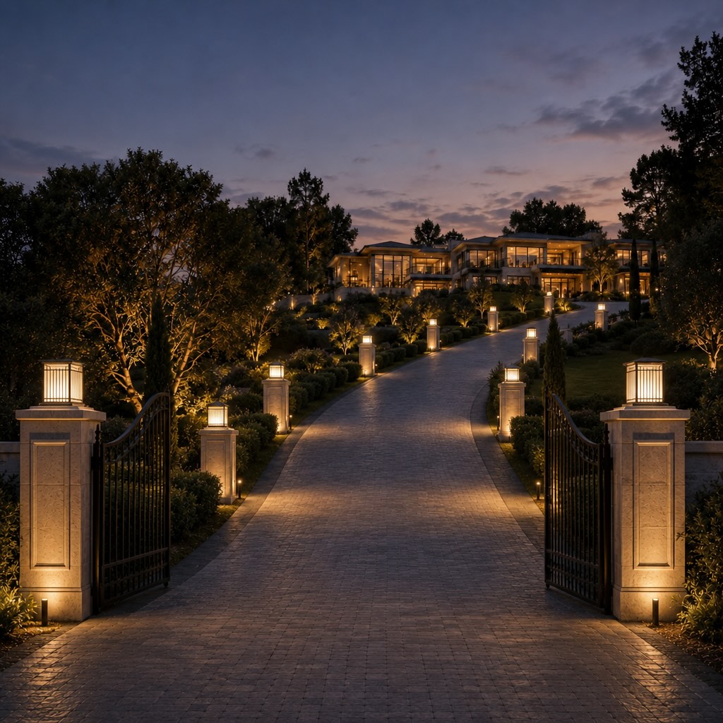 Solar Outdoor Wall Light Modern Square Stainless Steel LED Fixture with Dimmable Function