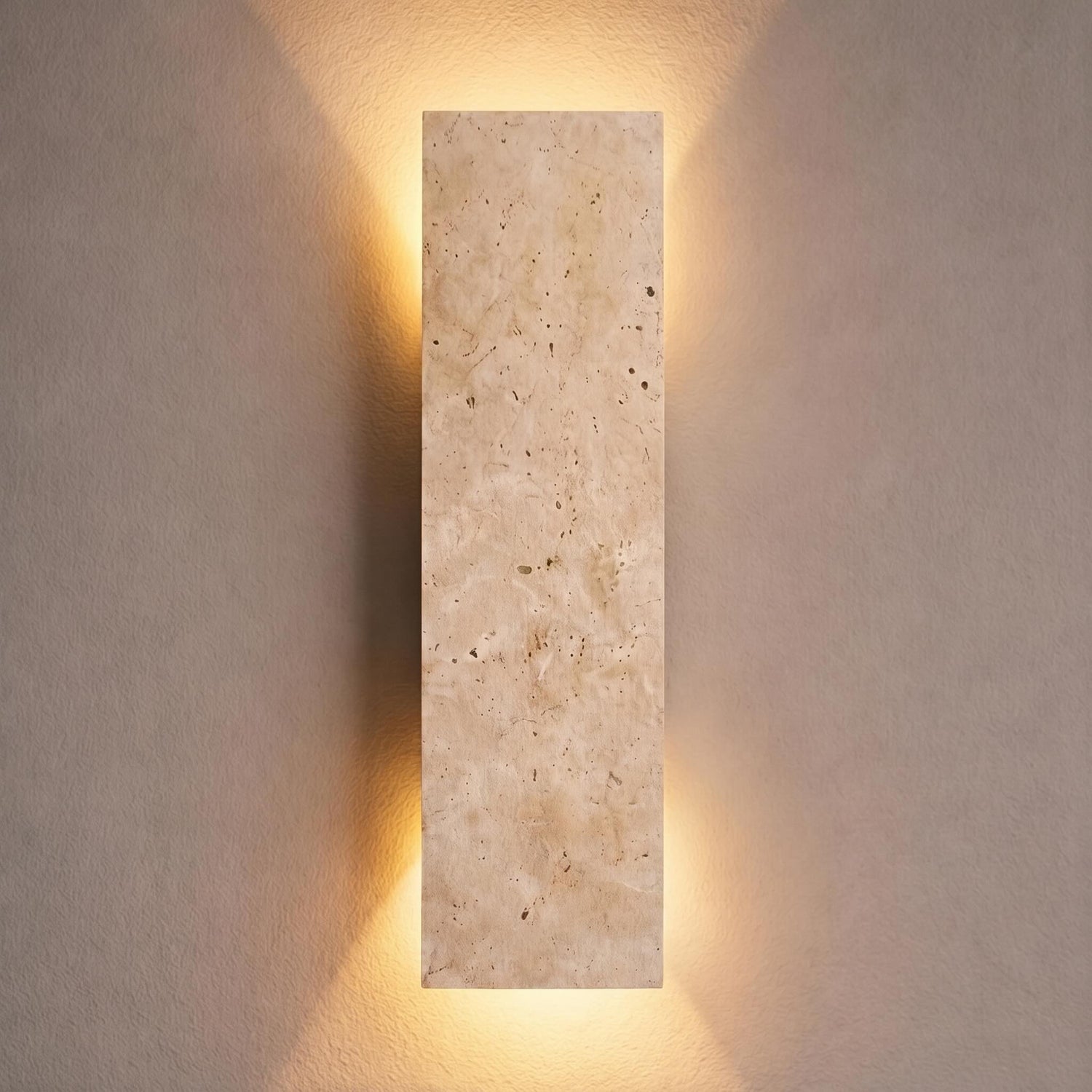 Modern Outdoor Wall Light Wall Mounted Natural Stone Dimmable LED IP65 Rated Exterior Fixture