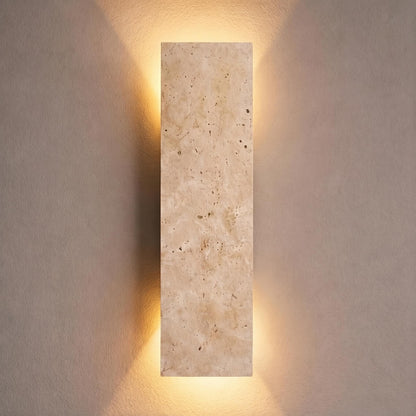 Modern Outdoor Wall Light Wall Mounted Natural Stone Dimmable LED IP65 Rated Exterior Fixture