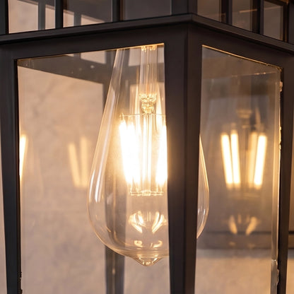 Modern Outdoor Wall Sconce Waterproof Aluminum Glass E27 Bulb for Patio Porch
