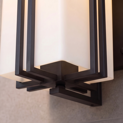 Industrial Outdoor Wall Light Weatherproof Wall Mounted Iron and Glass with E26/E27 Bulb Compatibility