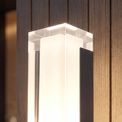 Modern Outdoor Wall Light Motion Sensor Waterproof Adjustable Black 7W 14W for Exterior Use