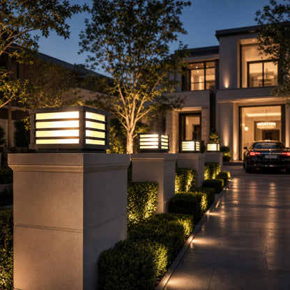 Modern Outdoor Wall Light Solar Die-Cast Aluminum Adjustable LED with Glass Shade