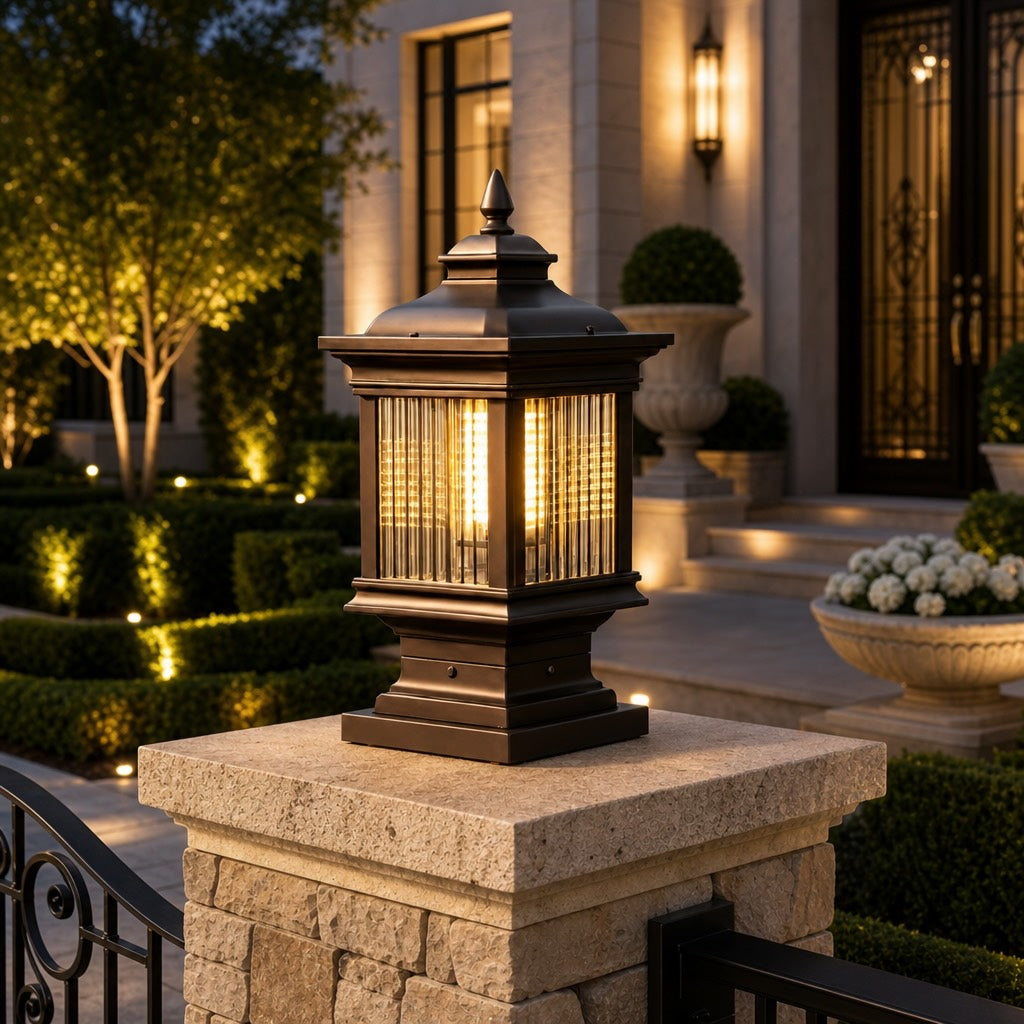 Solar Outdoor Wall Light Modern Die-Cast Aluminum Adjustable Brightness Waterproof Landscape Lighting