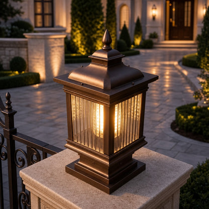 Solar Outdoor Wall Light Modern Die-Cast Aluminum Adjustable Brightness Waterproof Landscape Lighting