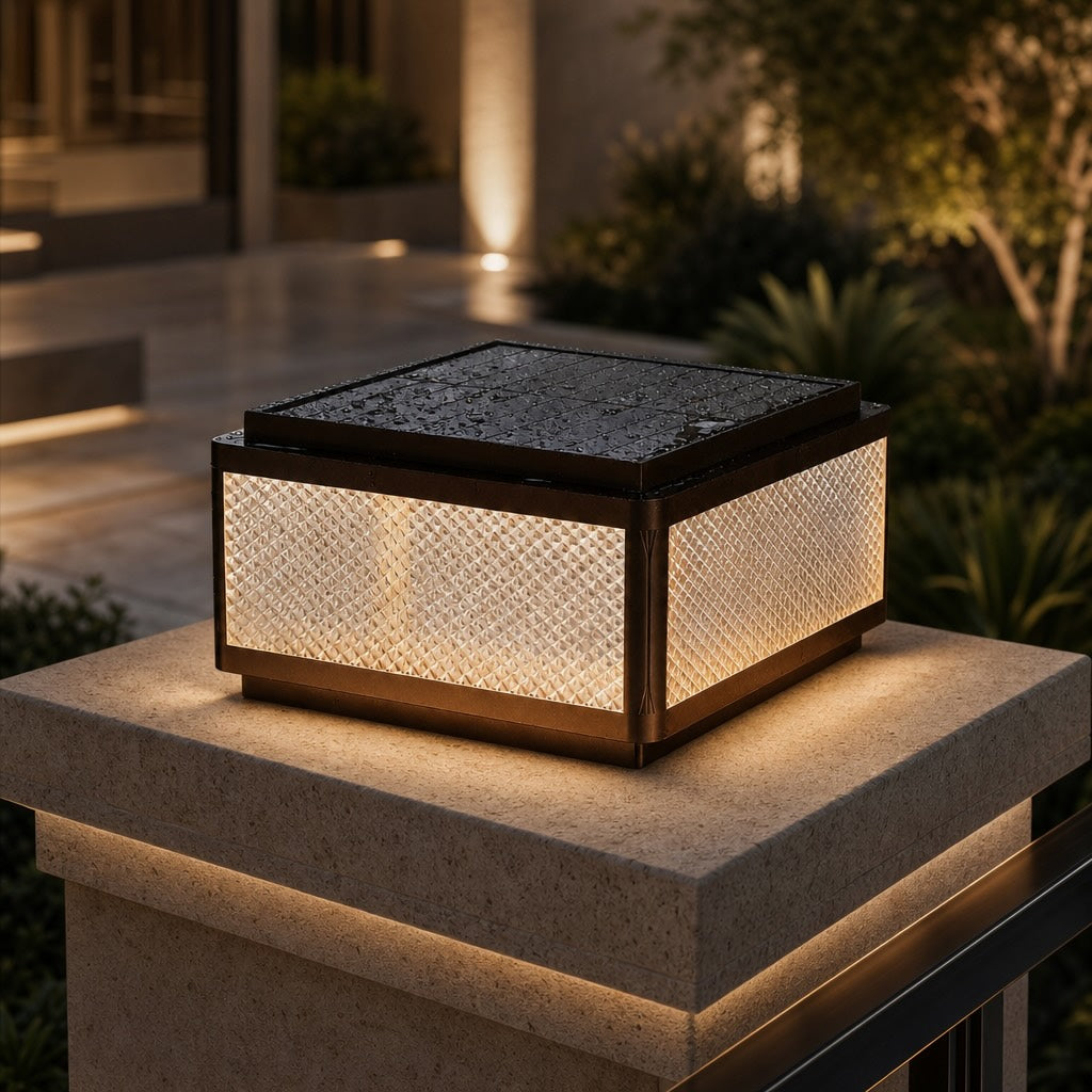 Solar Outdoor Light Minimalist Ground Mounted Aluminum LED with Four Color Options