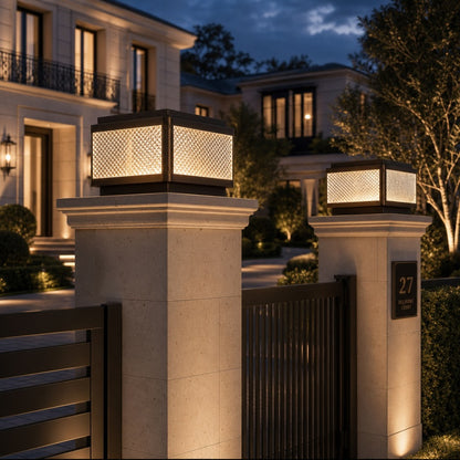 Solar Outdoor Light Minimalist Ground Mounted Aluminum LED with Four Color Options