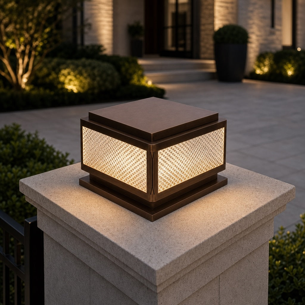 Solar Outdoor Light Minimalist Ground Mounted Aluminum LED with Four Color Options