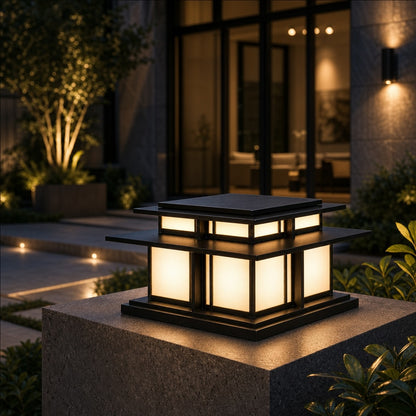 Modern Outdoor Wall Light Adjustable Waterproof Metal Acrylic LED for Gardens and Pathways