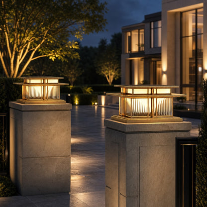 Modern Outdoor Wall Light Adjustable Waterproof Metal Acrylic LED for Gardens and Pathways