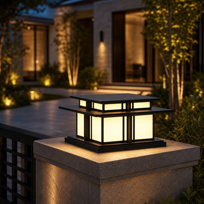 Modern Outdoor Wall Light Adjustable Waterproof Metal Acrylic LED for Gardens and Pathways