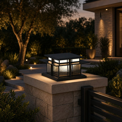 Modern Outdoor Wall Light Adjustable Waterproof Metal Acrylic LED for Gardens and Pathways