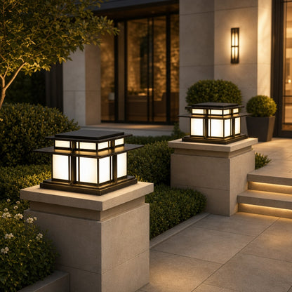 Modern Outdoor Wall Light Adjustable Waterproof Metal Acrylic LED for Gardens and Pathways