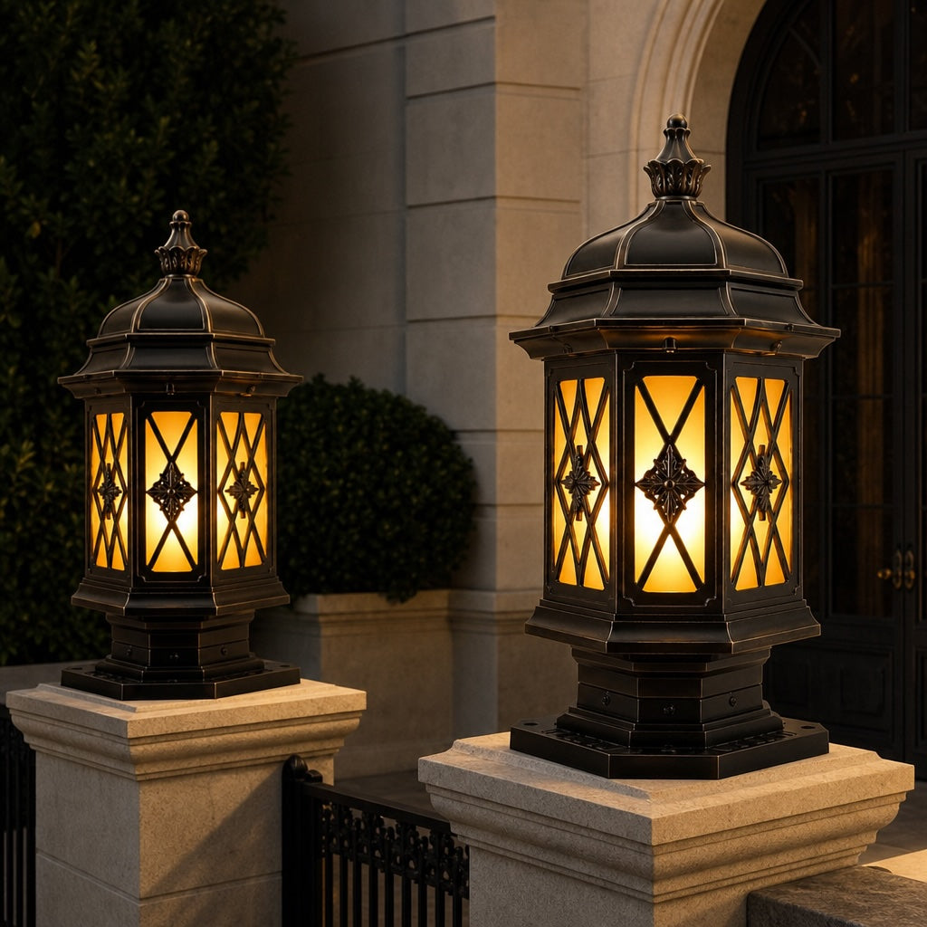 Modern Outdoor Wall Light Aluminum Frosted Glass Shade E27 Socket Water Resistant IP23
