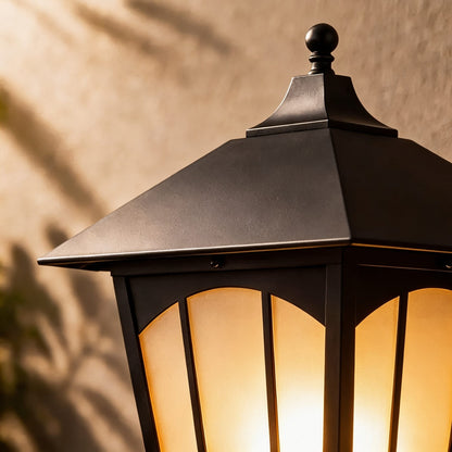 Modern Outdoor Wall Light IP55 Waterproof Solid Copper Glass Shade E27 Compatible Garden Lighting