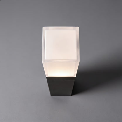 Modern Black Bollard Light Outdoor Ground Mounted Die-Cast Aluminum LED Waterproof 3000K