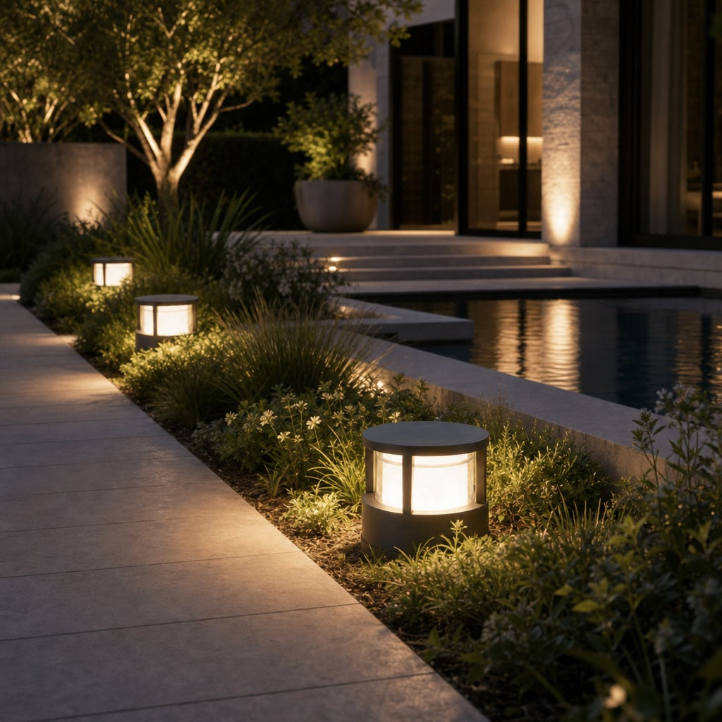 Modern Outdoor Post Light Aluminum Body IP65 LED 5W for Garden Walkway Illumination